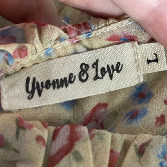 BEAUTIFUL MULTI-COLORED MIDI FLORAL DRESS - Picture 4 of 7